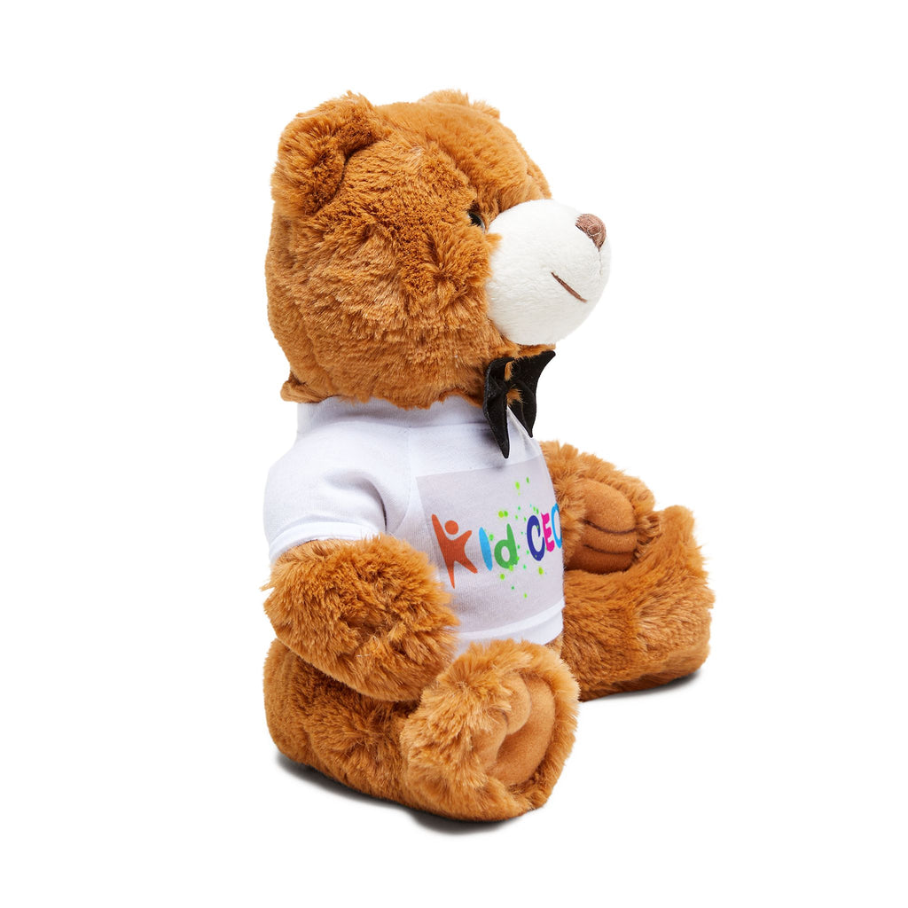 Kid CEO Teddy Bear Plush — Brown Stuffed Bear with 'Kid CEO' T‑Shirt & Bow Tie