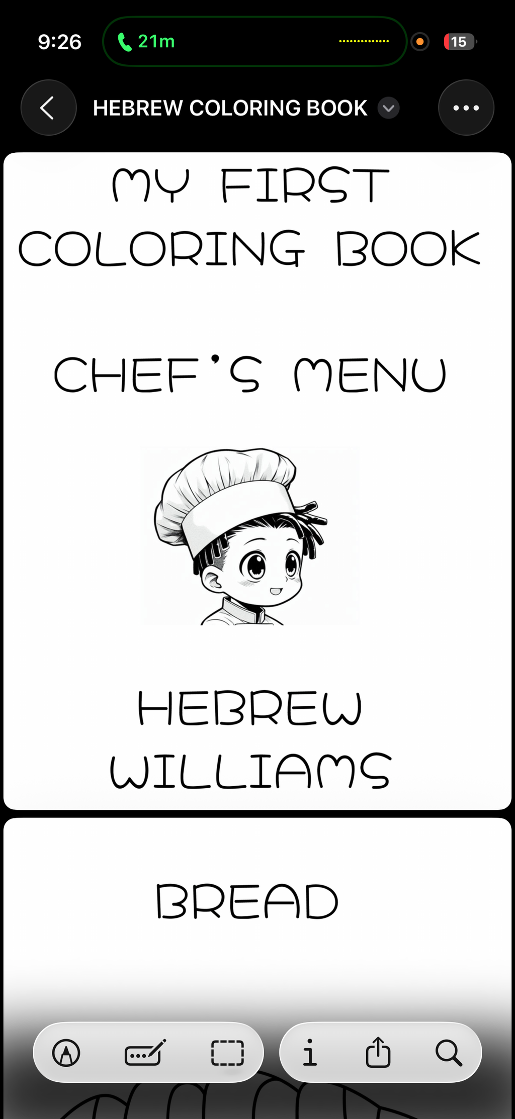 My First Coloring Book: Chef’s Edition
