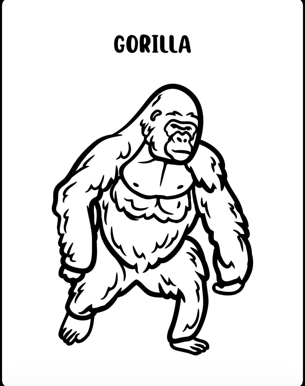 My First Coloring Book: Apes And Monkeys