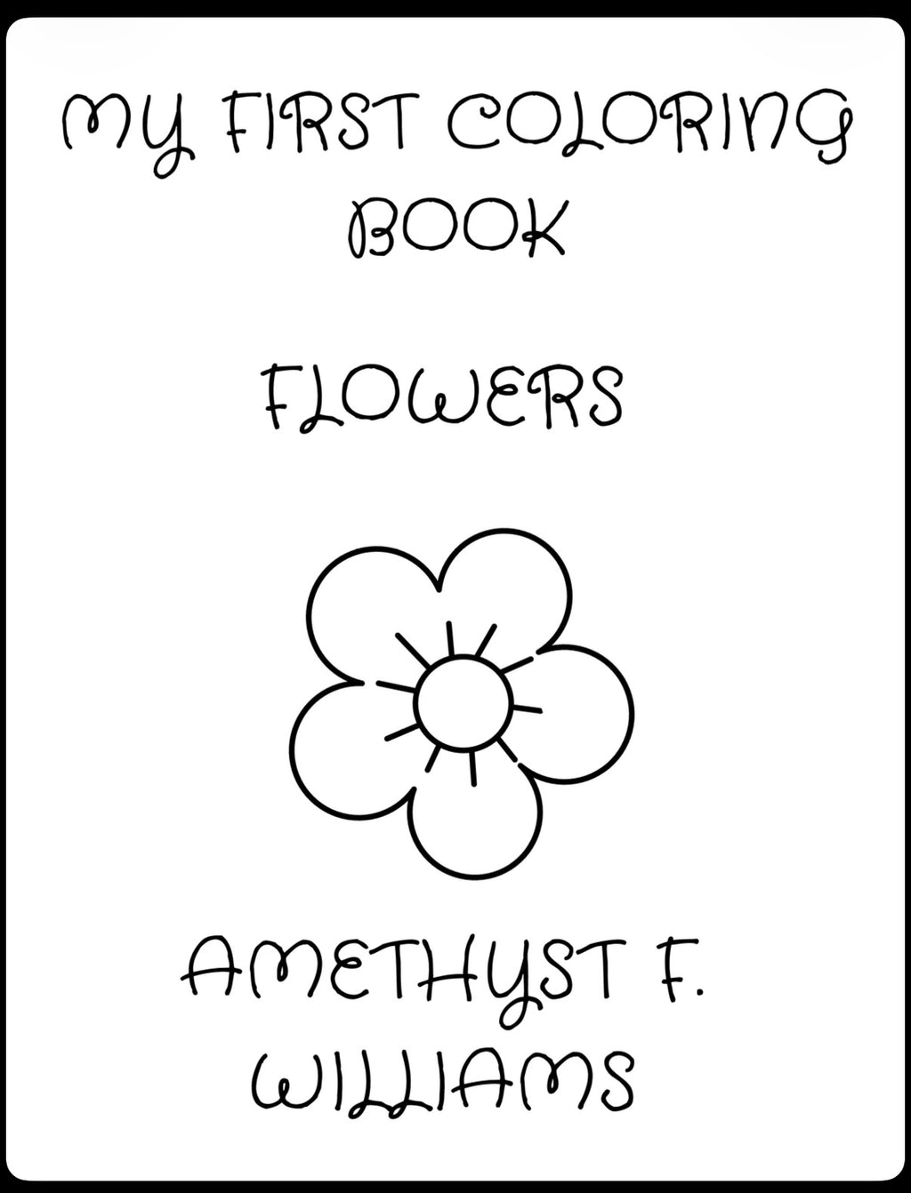 My First Coloring Book: Flowers