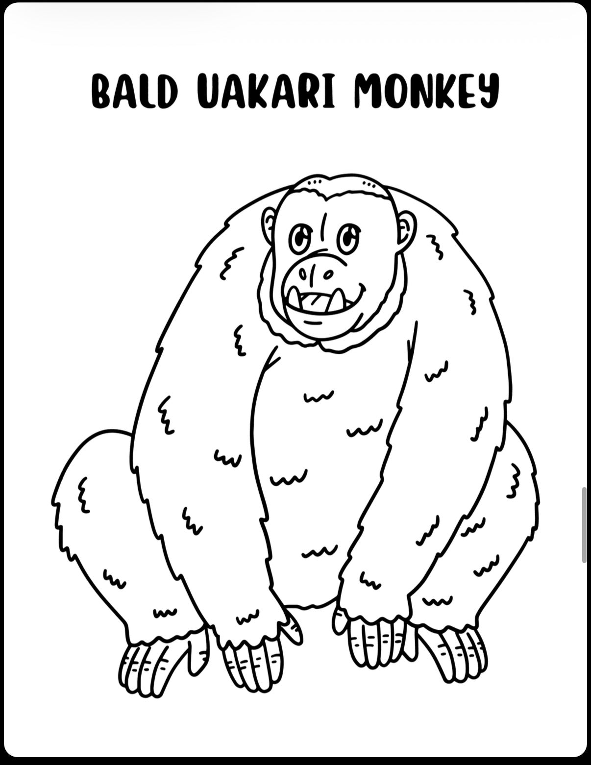 My First Coloring Book: Apes And Monkeys