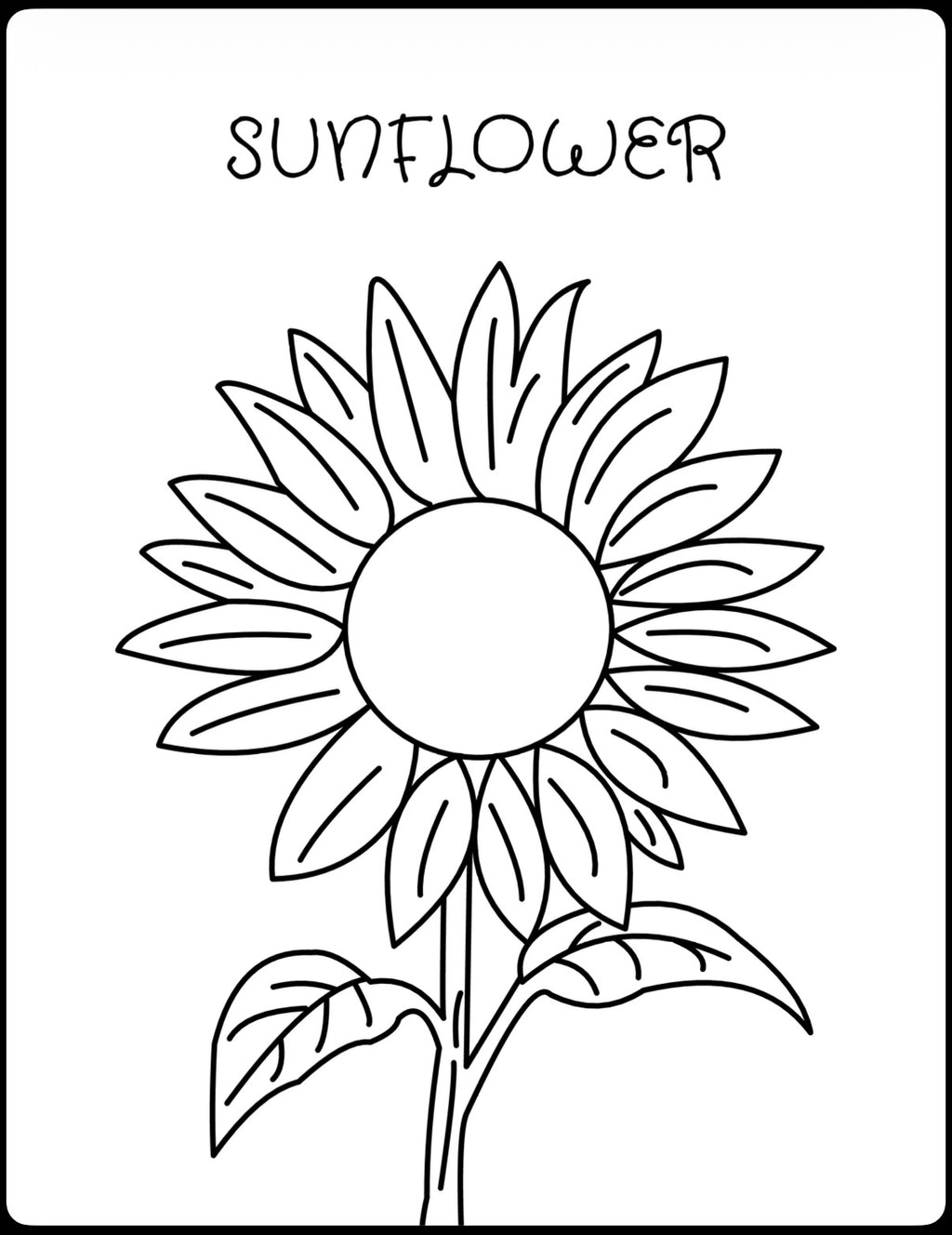 My First Coloring Book: Flowers