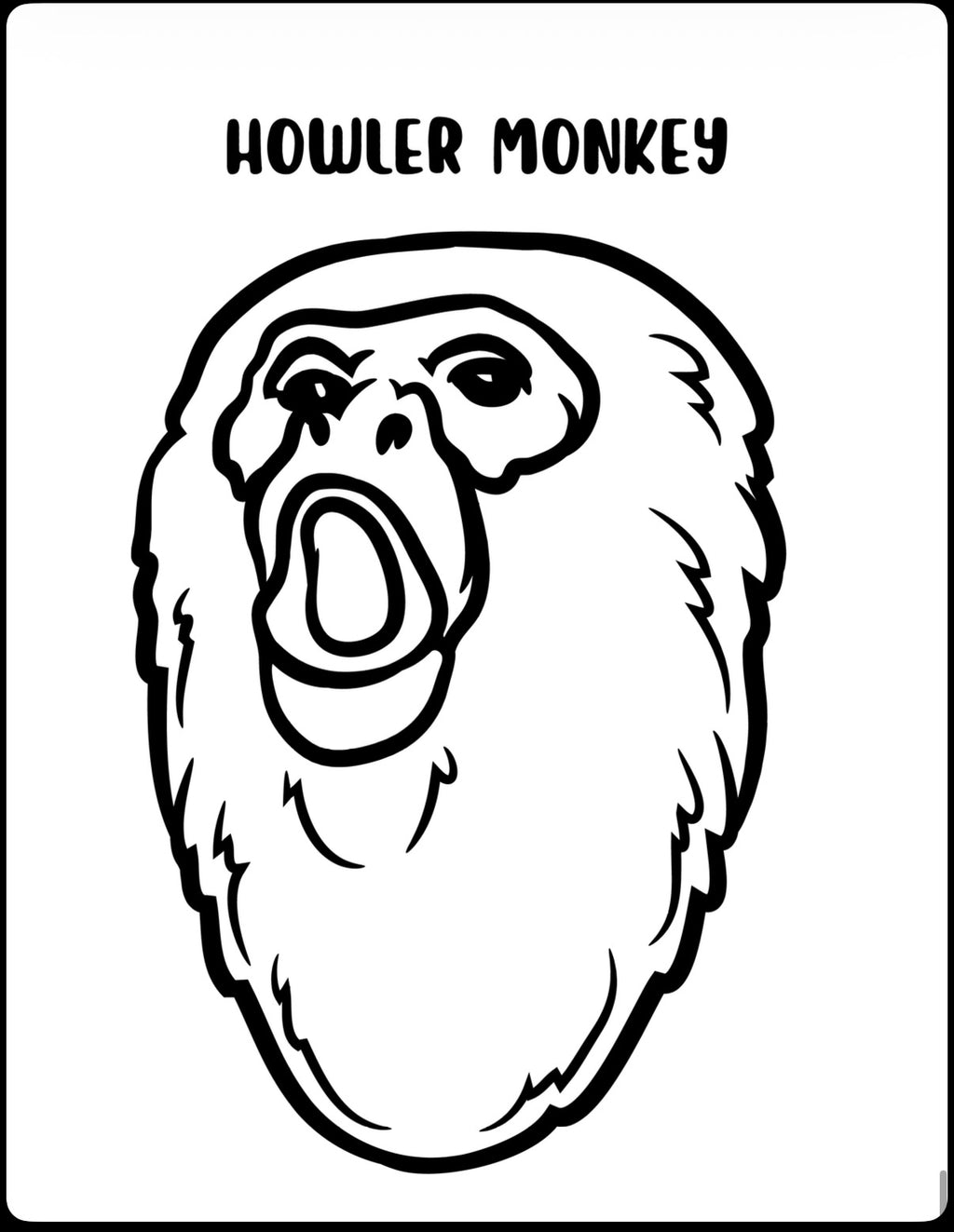 My First Coloring Book: Apes And Monkeys
