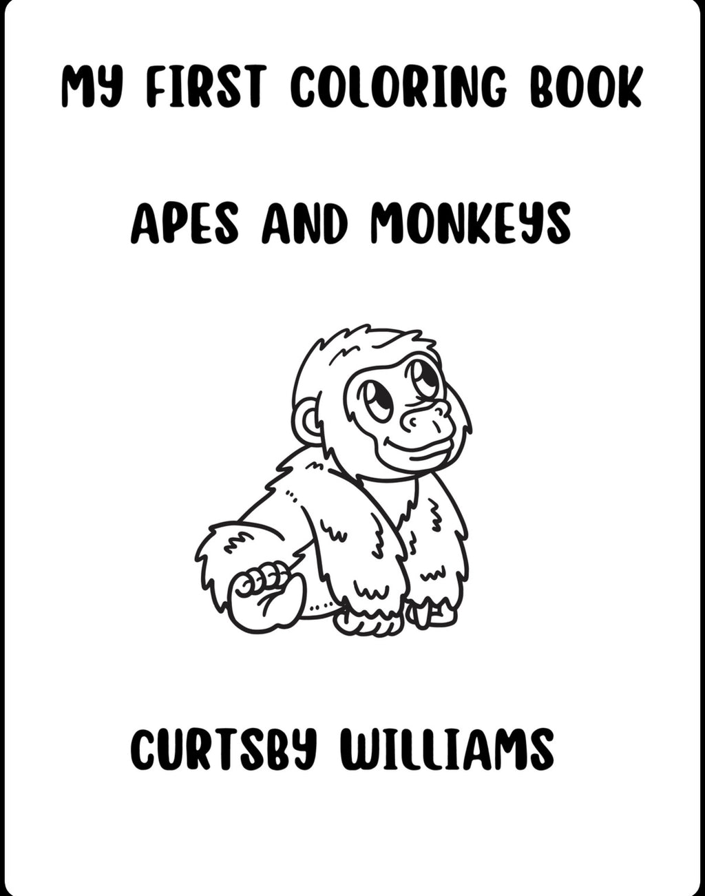 My First Coloring Book: Apes And Monkeys