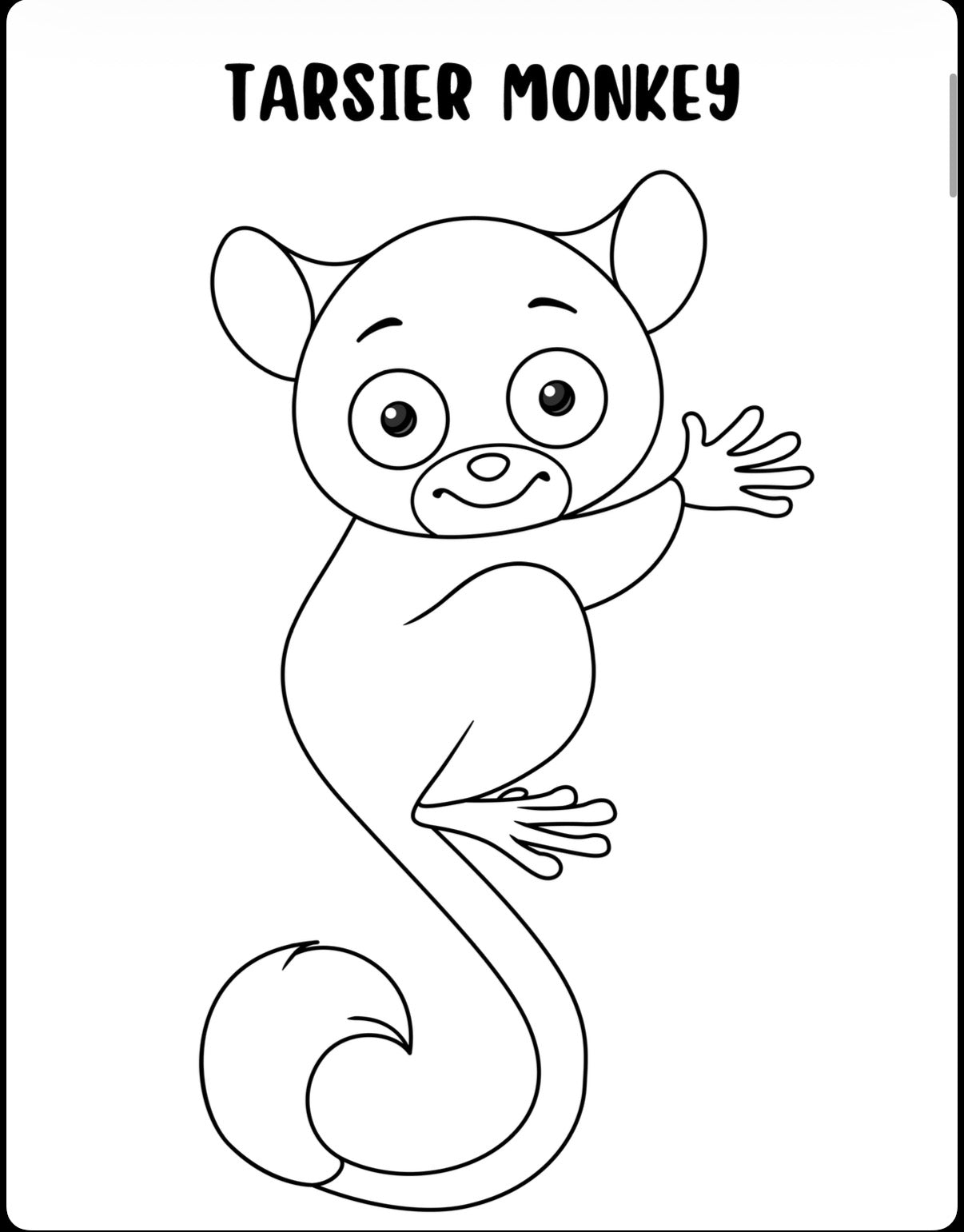 My First Coloring Book: Apes And Monkeys