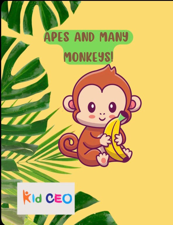 My First Coloring Book: Apes And Monkeys